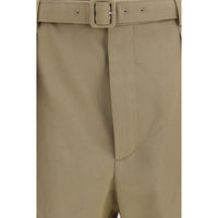 Saint Laurent Beige Cotton Bermuda Shorts