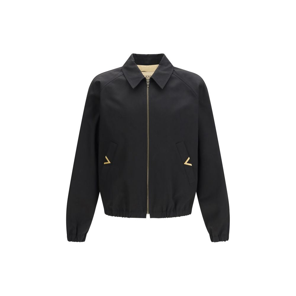 Valentino Black Cotton Bomber