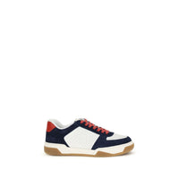 Valentino Garavani Black Calf Leather Bos Taurus Athletic Sneakers