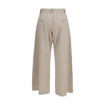 Brunello Cucinelli Beige Cotton Casual Pants