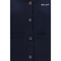 Miu Miu Blue Cashmere Sleeveles Sweater