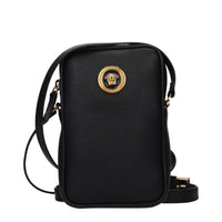 Versace Black Leather Crossbody Bag