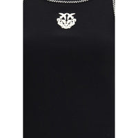 PINKO Black Cotton T-Shirt