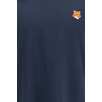 Maison Kitsuné Blue Cotton T-Shirt