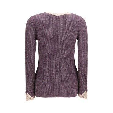 Valentino Purple Viscose Cardigan