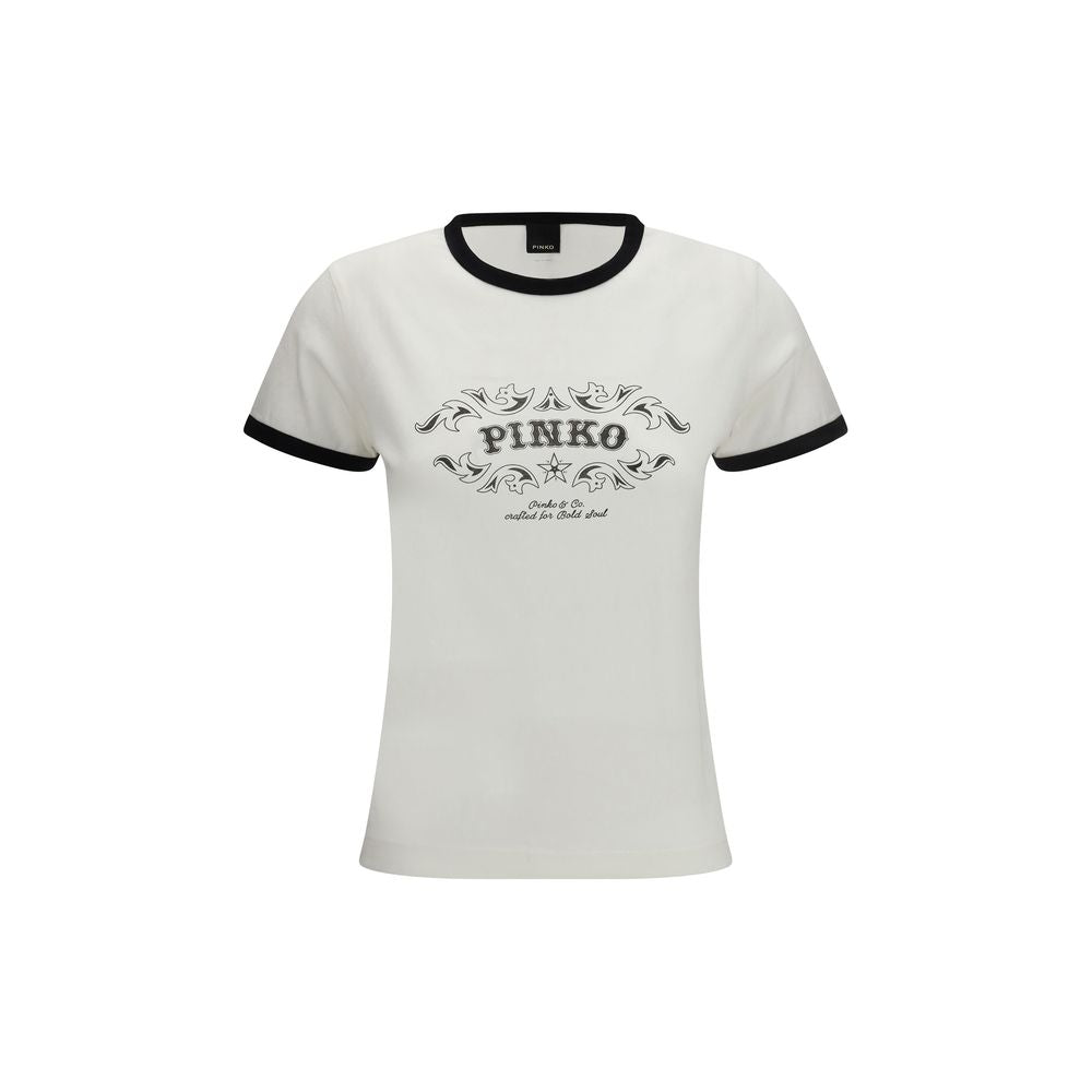PINKO White Cotton T-Shirt