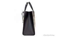 Marc Jacobs Mini Grind Signet Printed Leather Crossbody Tote Handbag Purse