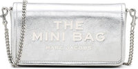 Marc Jacobs The Metallic Leather Chain Mini Bag - Silver