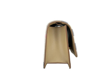 Burberry Small Leather Madison Crossbody Check Bag