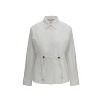 Max Mara White Cotton Dress Shirt