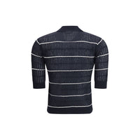 Max Mara Blue Silk Polo Shirt