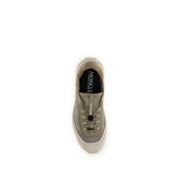 Moncler Gray Polyester Athletic Sneakers