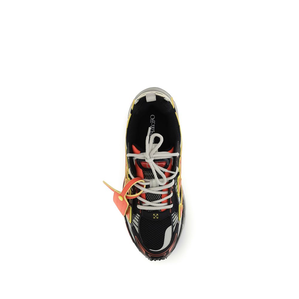 Off-White Multicolor Calf Leather Bos Taurus Athletic Sneakers
