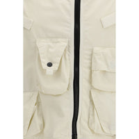 Stone Island Beige Cotton Sleveless Jacket
