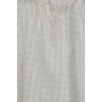 Sara Roka White Cotton Pattern Shirt