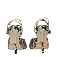 Jimmy Choo Multicolor Leather Stiletto Heel Sandals