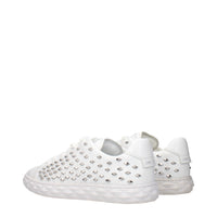 Jimmy Choo White Leather Sneakers