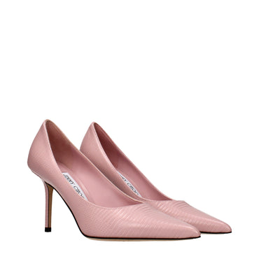 Jimmy Choo Pink Leather Pumps