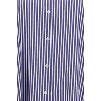 Max Mara Blue Cotton Pattern Shirt