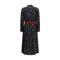 Max Mara Blue Silk Casual Dress