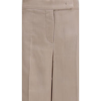 Max Mara Beige Silk Casual Pants