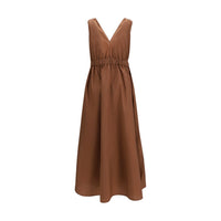 Brunello Cucinelli Brown Polyamide Casual Dress