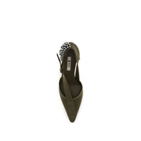 Prada Bicolor Cotton High Heel Pumps