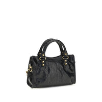 Balenciaga Black Lamb Ovis Aries Aries Shoulder Bag