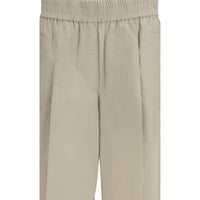 Brunello Cucinelli Beige Cotton Casual Pants