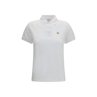 Maison Kitsuné White Cotton Polo Shirt