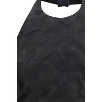 Max Mara Black Silk Pattern Shirt