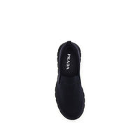 Prada Blue Fabric Low Top Sneakers