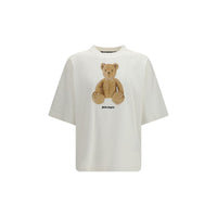 Palm Angels White Cotton T-Shirt