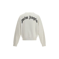 Palm Angels Beige Cotton Sweatshirt