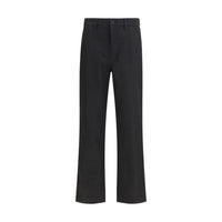 Burberry Black Cotton Chino Pants