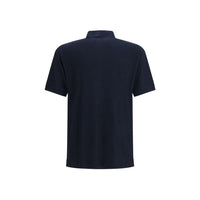 Giorgio Armani Blue Viscose Polo Shirt