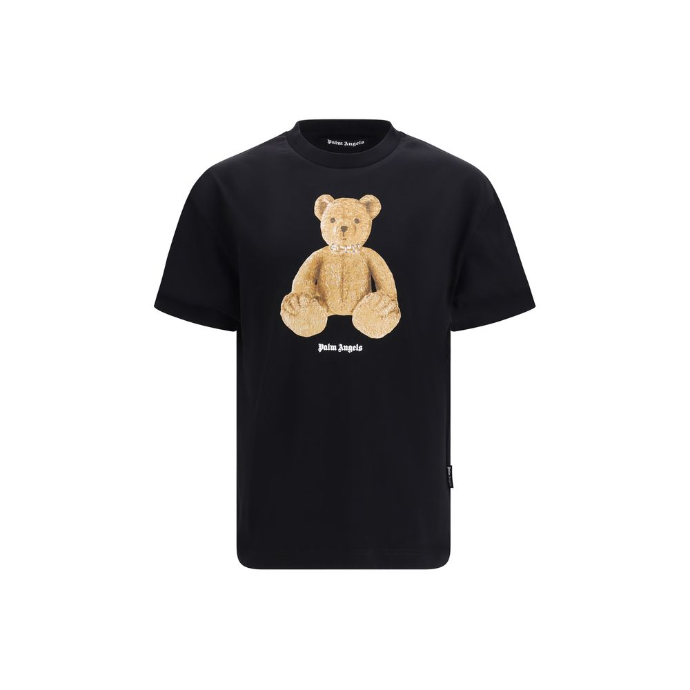 Palm Angels Black Cotton T-Shirt