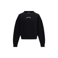 Palm Angels Black Cotton Sweatshirt