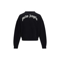 Palm Angels Black Cotton Sweatshirt