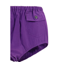 Prada Black Cotton Short And Mini Shorts