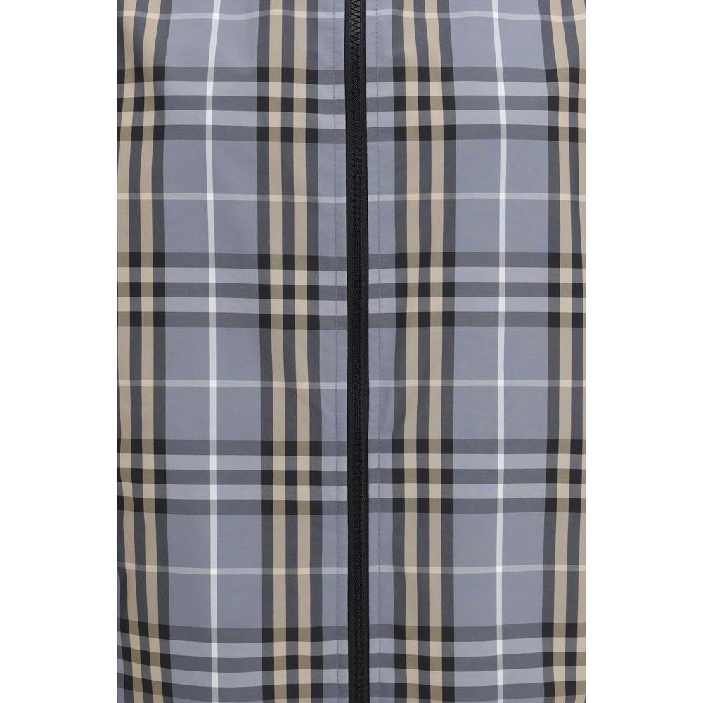 Burberry Blue Polyester Coat