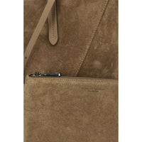 Brunello Cucinelli Beige Calf Leather Bos Taurus Shoulder Bag