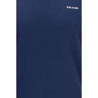 Prada Blue Cotton T-Shirt