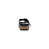 Birkenstock Black Leather Slippers
