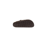 Birkenstock Brown Suede Leather Slippers