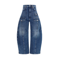Max Mara Blue Cotton Jeans Denim