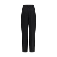 Max Mara Black Linen Casual Pants