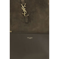 Saint Laurent Bicolor Calf Leather Bos Taurus Shoulder Bag