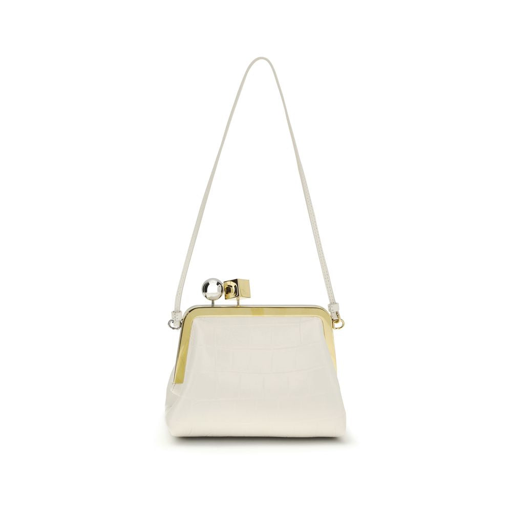 Jacquemus White Lamb Ovis Aries Aries Shoulder Bag