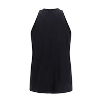 Darkpark Black Cotton Tank Tops